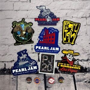Pearl Jam Sticker Button Lot